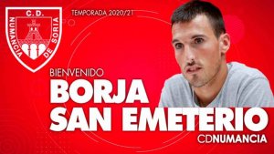 Borja San Emeterio, octavo fichaje del Numancia