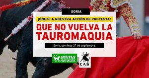 Protesta antitaurina en Soria