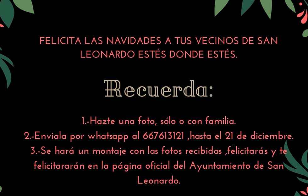 San Leonardo de Yagüe anima a felicitar las navidades San Leonardo de Yagüe anima a felicitar las navidades