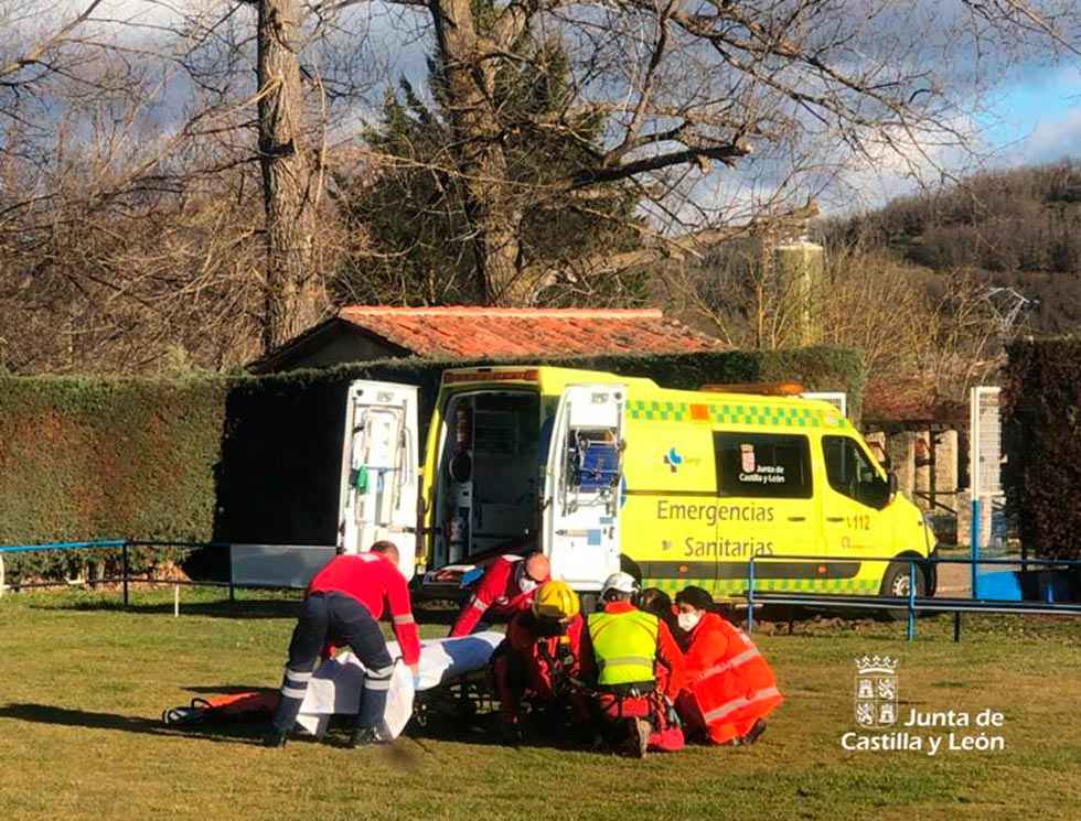 Rescatado un ciclista herido en camino de montaña Rescatado un ciclista herido en camino de montaña