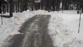 Limpieza de nieve en Santa Inés y Laguna Negra