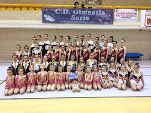 Botín de medallas de Gimnasia Soria en Valencia