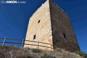 El castillo de Langa de Duero, desde el cielo