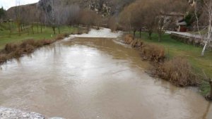 El río Ucero, en alerta por desbordamiento