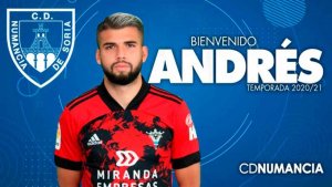 Andrés, primer refuerzo del Numancia en invierno