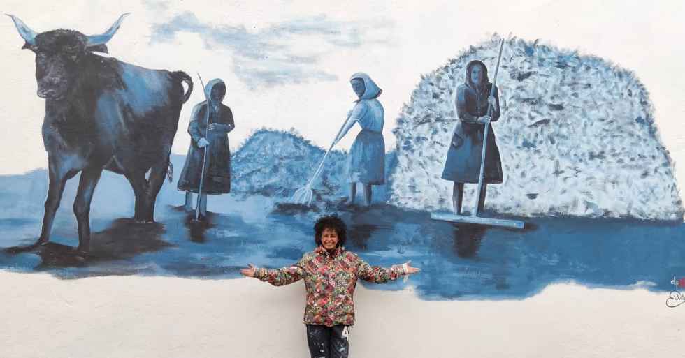 Las mujeres de Abejar, homenajeadas en un mural Las mujeres de Abejar, homenajeadas en un mural