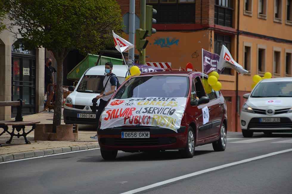 "Rodada postal" contra desgüace de Correos - fotos