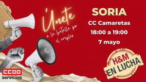 Concentración de protesta por despidos en H&M
