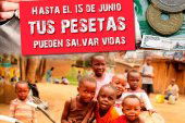 Recogida de pesetas para proyecto solidario