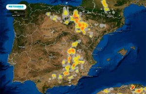 Tormentas fuertes e intensas para el sábado