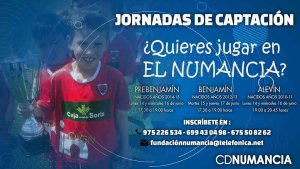 El Numancia convoca sus jornadas de captación