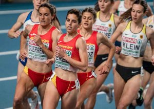 Marta Pérez, en la final de 1.500 metros
