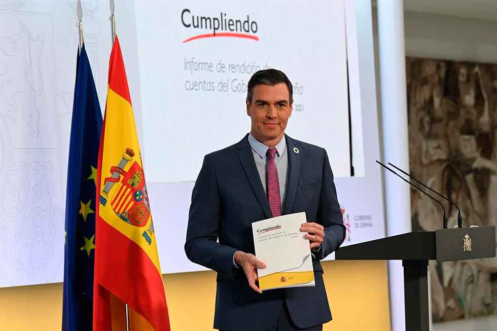 Sánchez: "El Gobierno ha cumplido uno de cada tres compromisos" Sánchez: "El Gobierno ha cumplido uno de cada tres compromisos"