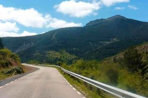 Corte de tráfico en carretera de Montenegro de Cameros