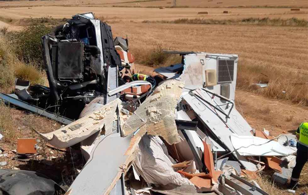 Mujer fallecida en accidente de autocaravana en Buberos Mujer fallecida en accidente de autocaravana en Buberos