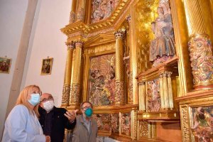 Restaurado retablo de iglesia de La Póveda de Soria