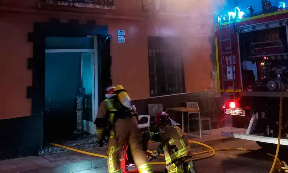 Incendio en un hostal de Almenar de Soria