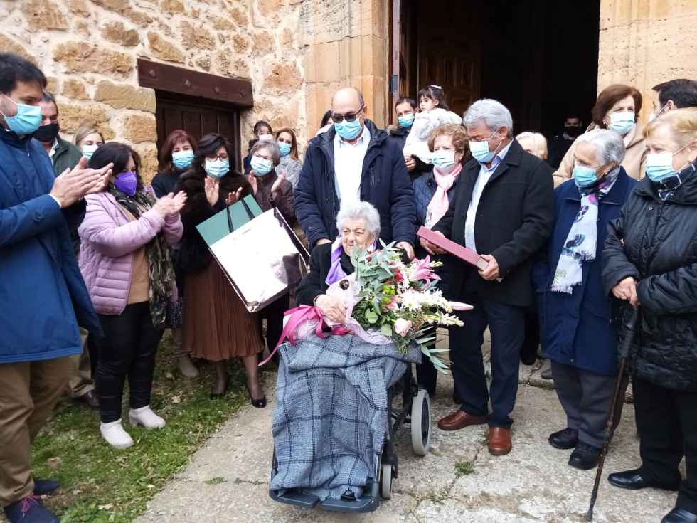 Cecilia Díez, 101 años en Cubo de la Solana