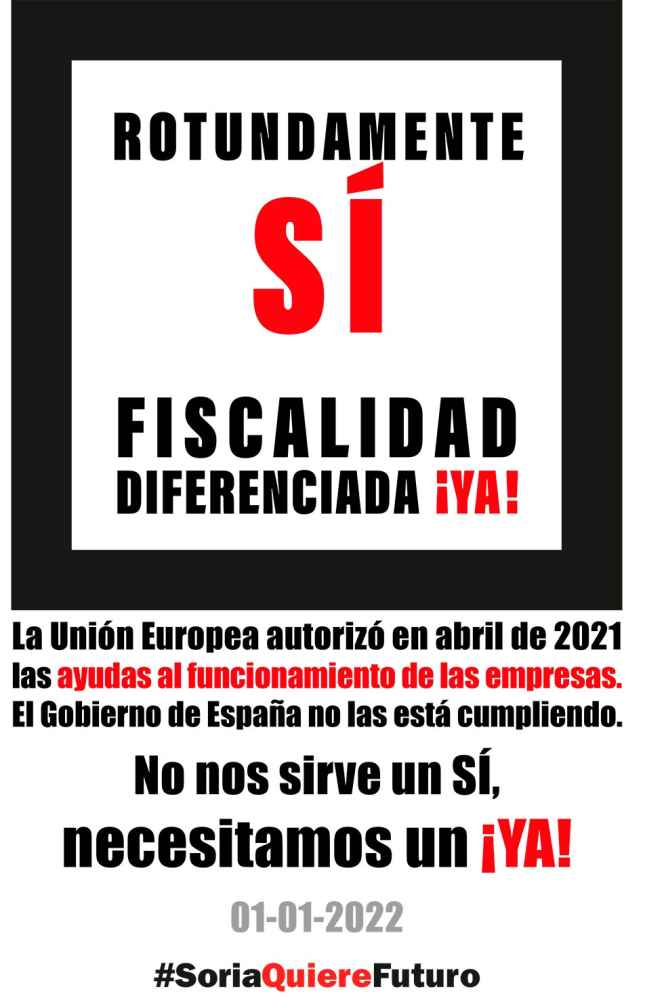 Soria ¡Ya! pide movilización para fiscalidad ciudadana