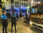 Incendio en un bar de la plaza de Herradores