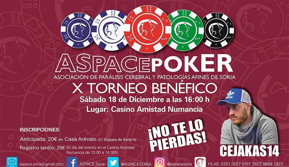 ASPACE convoca su torneo benéfico de Póker ASPACE convoca su torneo benéfico de Póker