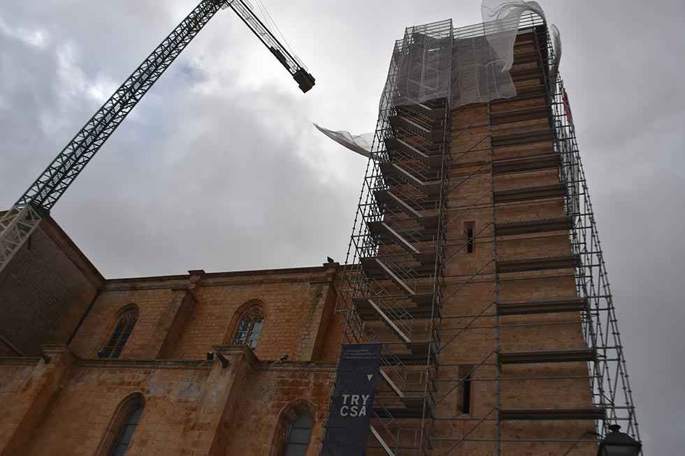 La colegiata de Berlanga, en obras - fotos