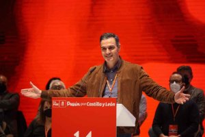 Pedro Sánchez, de mitín en Soria