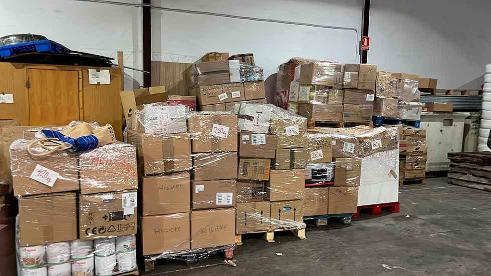 Más de 36.000 kilogramos de material para Ucrania Más de 36.000 kilogramos de material para Ucrania