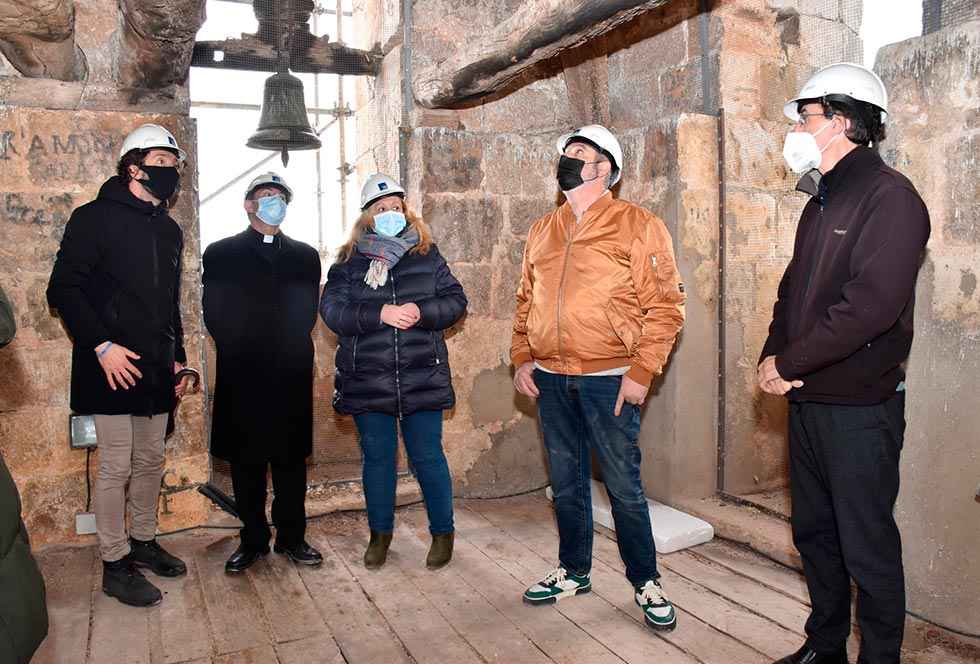 Comprueban avances en restauración de colegiata