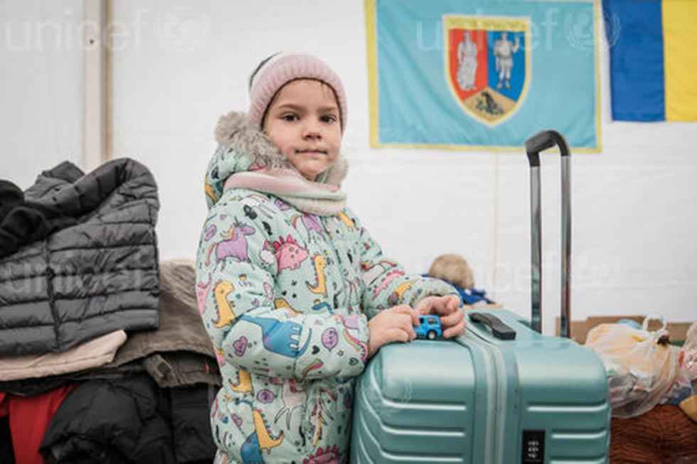 UNICEF: la mitad de niños de Ucrania, desplazados