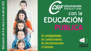 CSIF pide medidas para escolarización en centros públicos