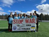 El fútbol dice no a la guerra en Ucrania