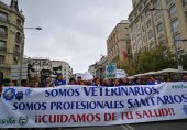 Los veterinarios vuelven a manifestarse en Madrid