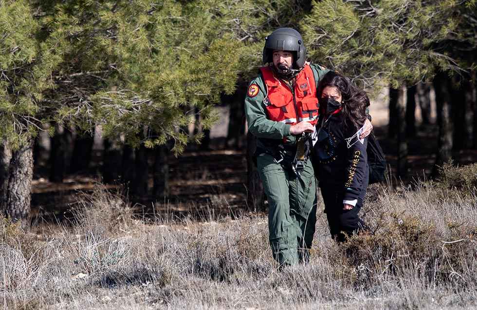Simulacro de accidente aéreo en San Esteban de Gormaz Simulacro de accidente aéreo en San Esteban de Gormaz