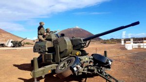 Maniobras del Mando de Artillería Antiaérea en Soria