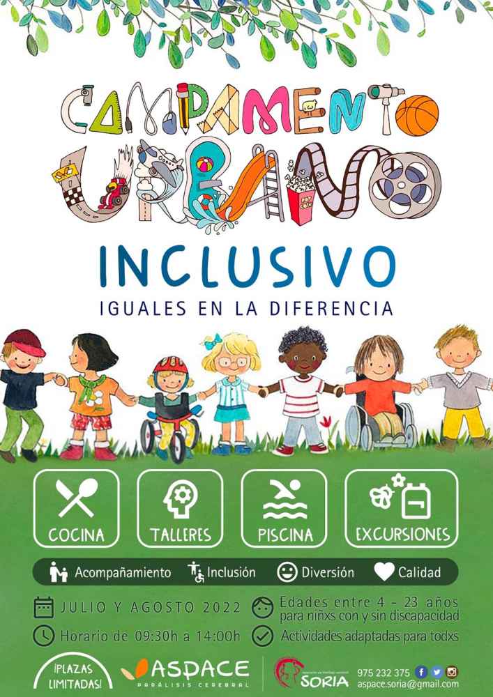 Campamento urbano inclusivo de Aspace Soria 