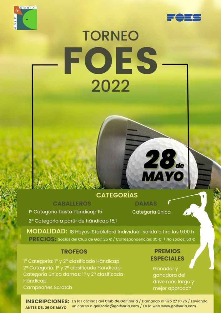 Registration open for the FOES Tournament