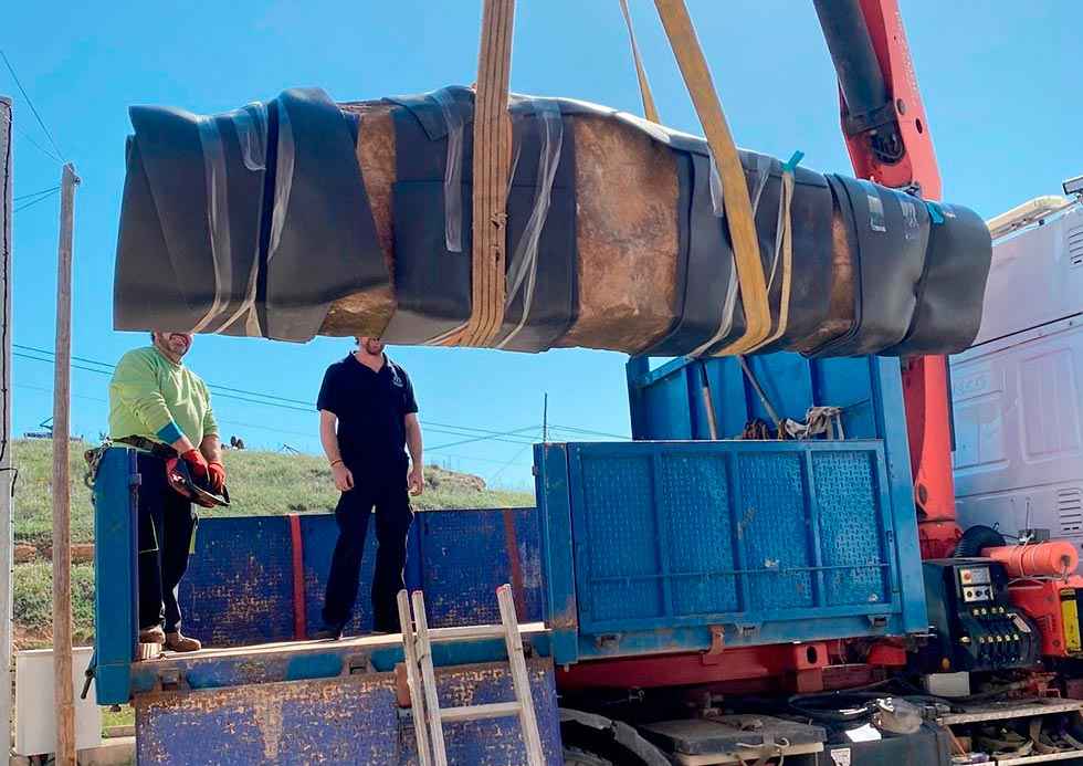 Un nuevo menhir en el Museo Numantino Un nuevo menhir en el Museo Numantino