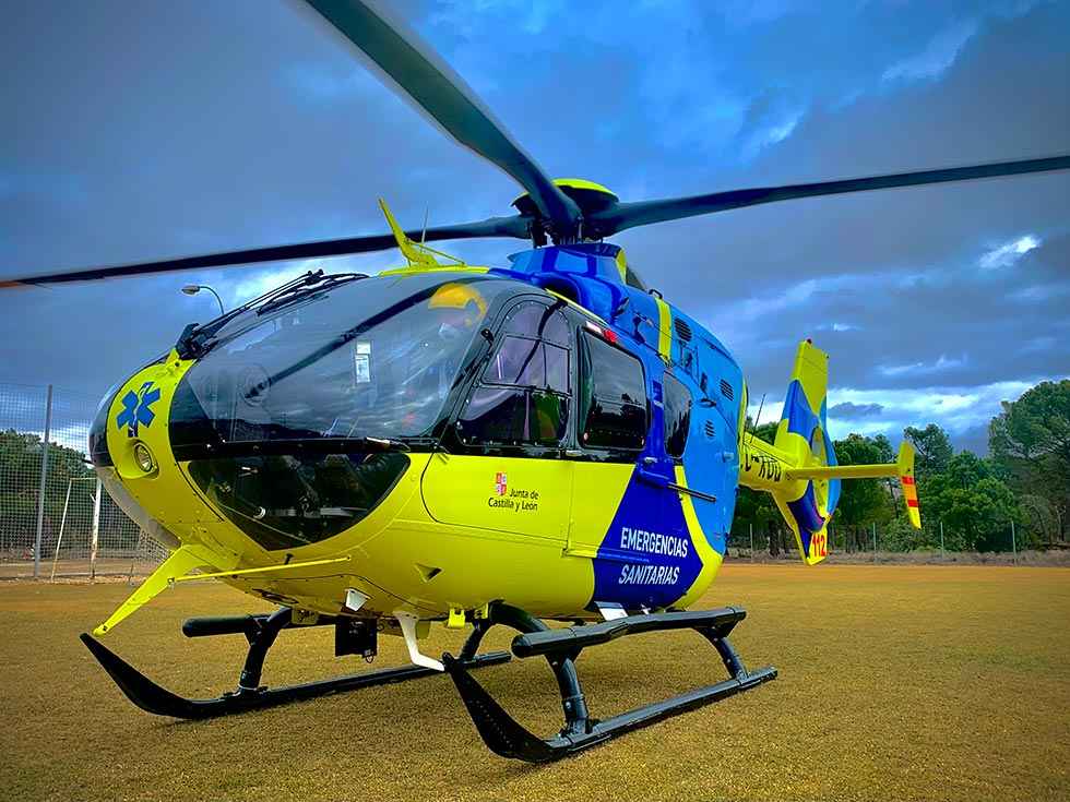 SACyL aumenta servicio de transporte sanitario aéreo