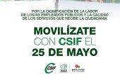 CSIF se moviliza para defender a empleados públicos
