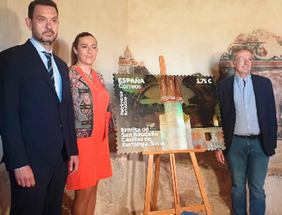 La ermita de San Baudelio, en sello de Correos La ermita de San Baudelio, en sello de Correos