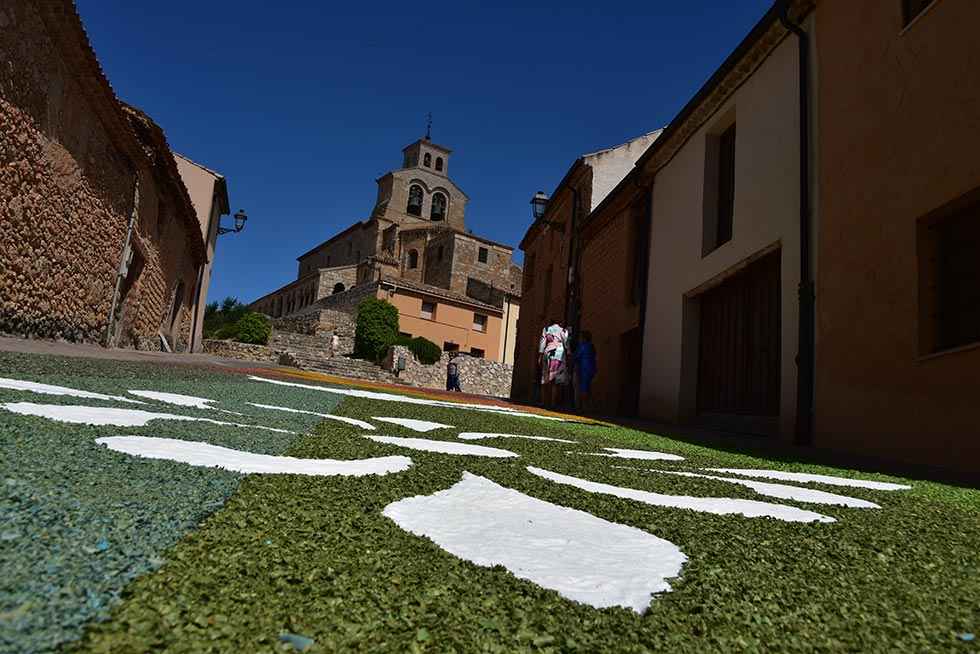 Trece alfombras florales en San Esteban de Gormaz