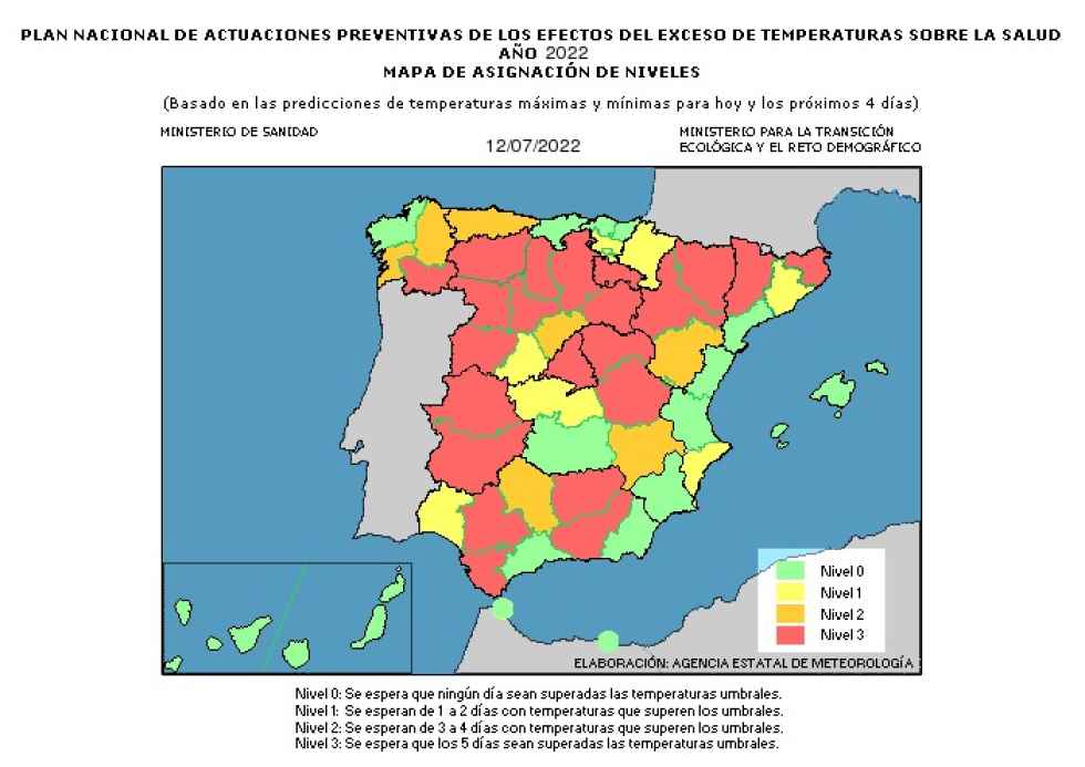 Decálogo de Sanidad para prevenir altas temperaturas