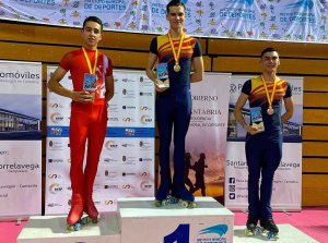 Héctor Díez, subcampeón de España de patinaje artístico