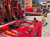 Los Bomberos presentan su operativo para rescates en altura Los Bomberos presentan su operativo para rescates en altura