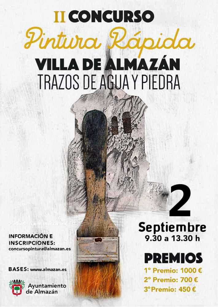 Almazán celebra su segundo concurso de pintura rápida