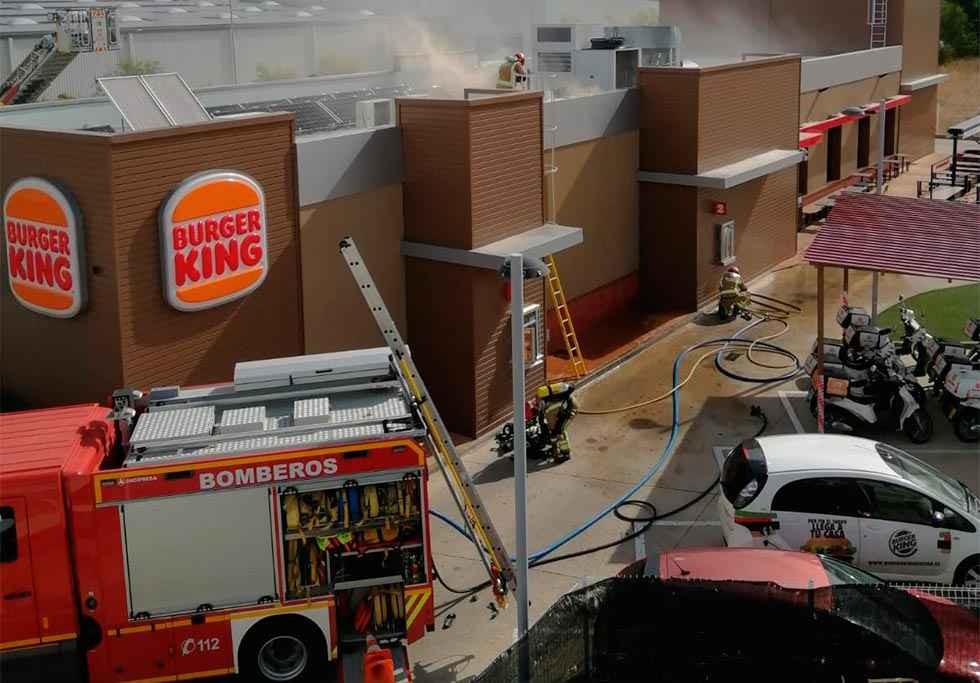 Pequeño incendio en el Burger King Pequeño incendio en el Burger King