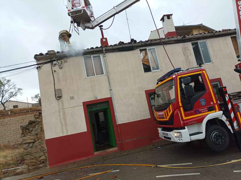 Sofocado incendio en vivienda de Ágreda