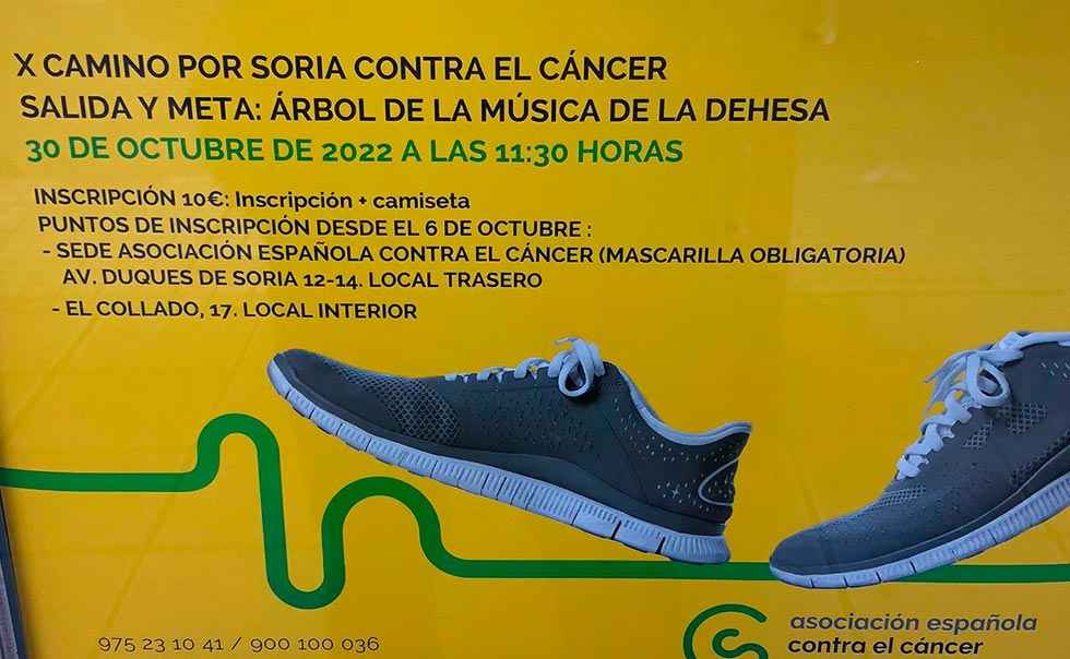 Inscripciones para X Camino por Soria contra el cáncer
