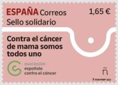 Sello solidario sobre lucha contra cáncer de mama